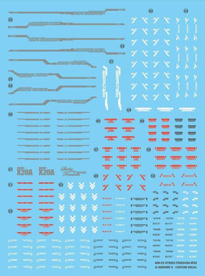 G-Rework Water Decal For MGEX Strike Freedom - A-Z Toy Hobby
