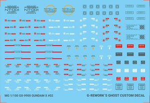 G-Rework Water Decal For MG X - A-Z Toy Hobby