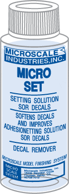 Microscale MI-1/MI-2 Micro Set/Sol Decal Setting Solution 1oz