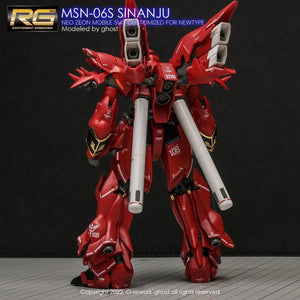 G-Rework Water Decal For RG Sinanju - A-Z Toy Hobby