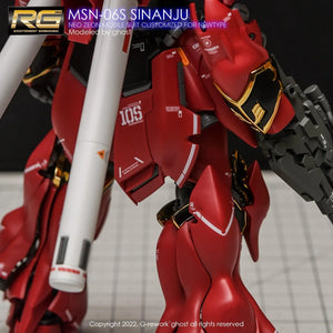 G-Rework Water Decal For RG Sinanju - A-Z Toy Hobby