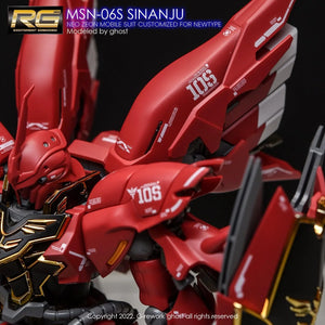 G-Rework Water Decal For RG Sinanju - A-Z Toy Hobby