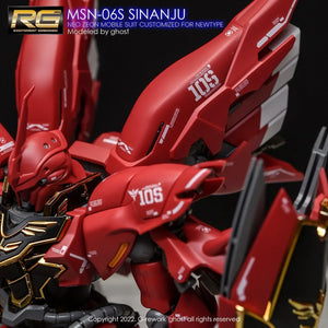 G-Rework Water Decal For RG Sinanju - A-Z Toy Hobby