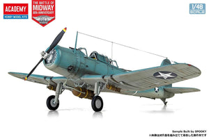 Academy 12350 USN SB2U-3 Vindicator Battle of Midway 1/48 Model Kit - A-Z Toy Hobby