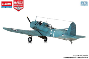 Academy 12350 USN SB2U-3 Vindicator Battle of Midway 1/48 Model Kit - A-Z Toy Hobby