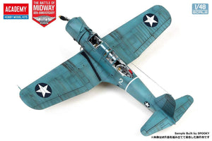 Academy 12350 USN SB2U-3 Vindicator Battle of Midway 1/48 Model Kit - A-Z Toy Hobby