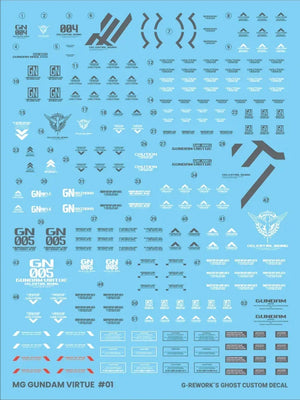 G-Rework Water Decal For MG Virtue - A-Z Toy Hobby