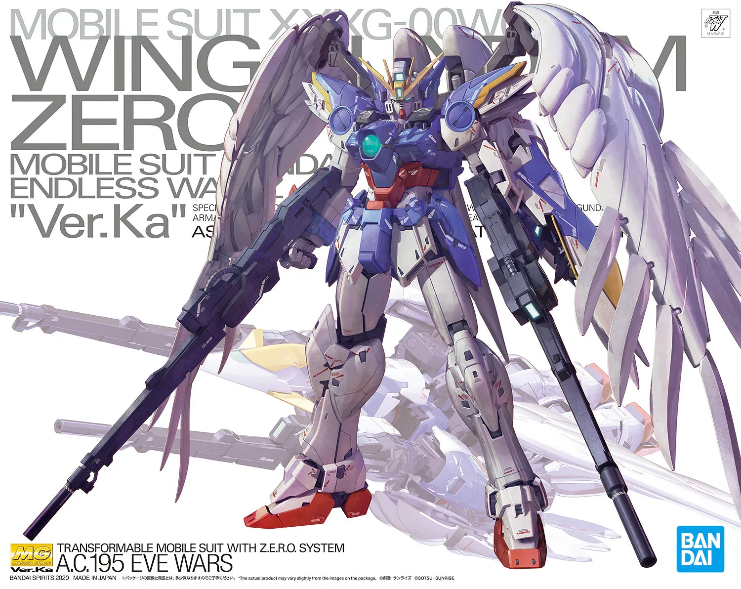 ロボット WING GUNDAM ZERO EW Ver.Ka 1/100 Bandai Wing Gundam Zero EW Ver. Ka MG 1/100 Model Kit - A-Z