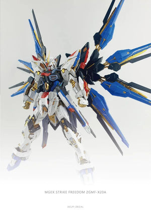 Delpi Gold Water Decal For MGEX Strike Freedom - A-Z Toy Hobby