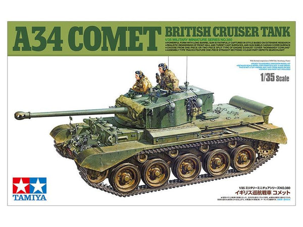 Tamiya British Cruiser Tank A34 Comet 1/35 Model Kit TAM35380 - A-Z Toy Hobby