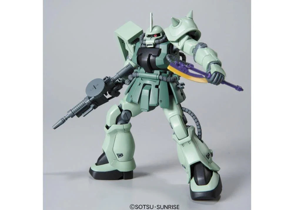 Bandai 105 MS-06F-2 Zaku II F2 Zeon HGUC 1/144 Model Kit - A-Z Toy Hobby