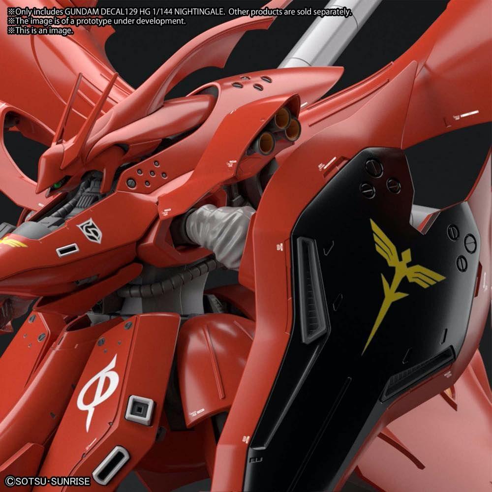 Bandai Gundam Decal GD-129 Nightingale HG 1/144 Decal - A-Z Toy Hobby