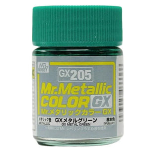 Mr. Hobby GX205 Mr. Metallic Color GX Metal Green Lacquer Paint 18ml - A-Z Toy Hobby