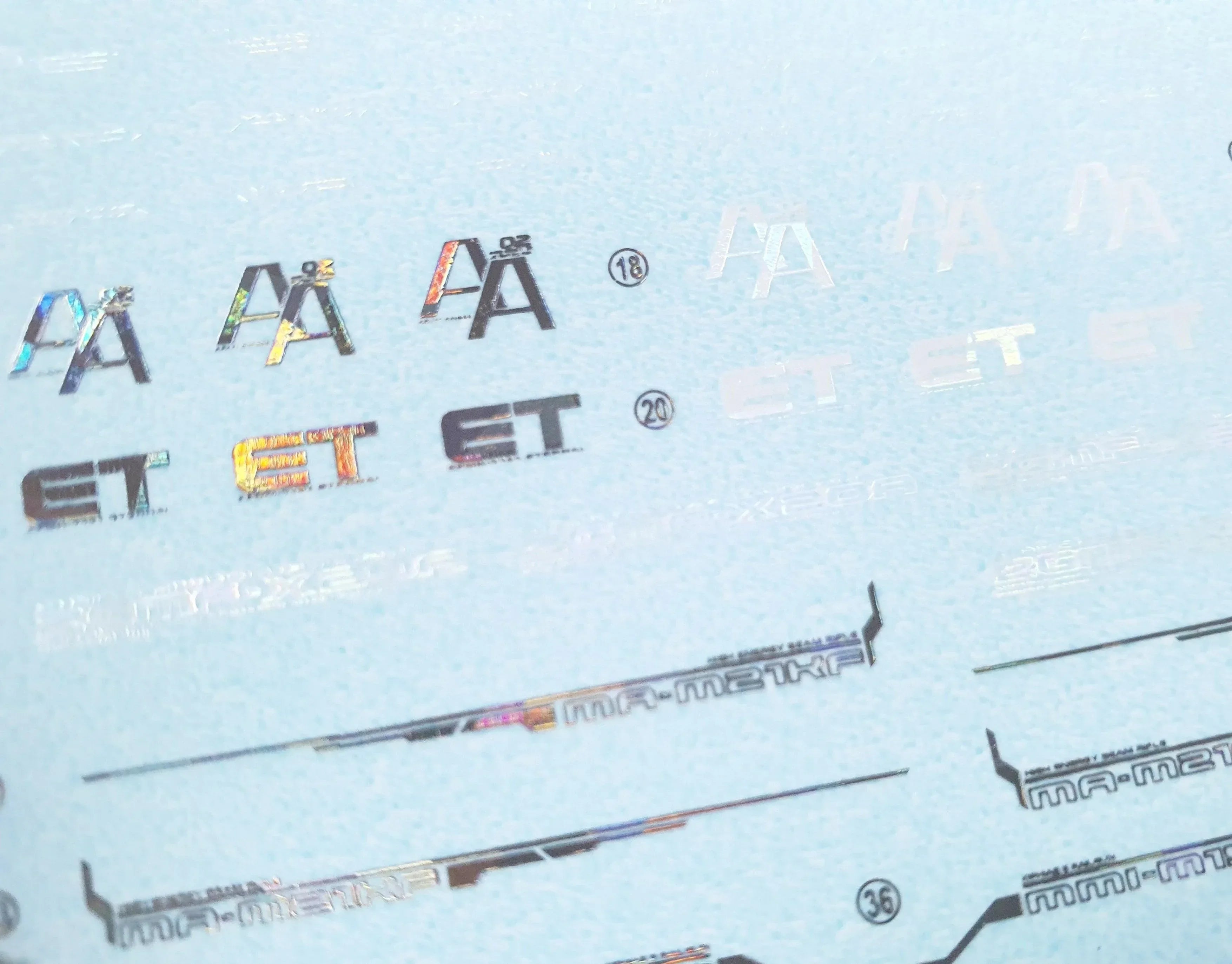 Delpi Holo Water Decal For MGEX Strike Freedom - A-Z Toy Hobby