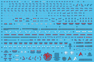 Delpi Water Decal For MG Hi Nu (Hi-V) Ver. Ka - A-Z Toy Hobby