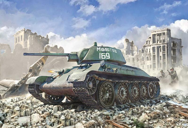 Italeri 6570 T-34/76 Model 1943 Tank Premium Edition 1/35 Model Kit - A-Z Toy Hobby