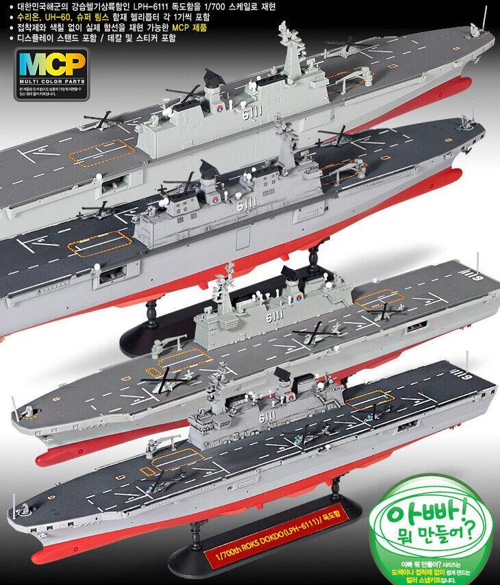 Academy 14216 ROK Navy Dokdo (LPH 6111) 1/700 Model Kit - A-Z Toy Hobby