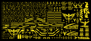 Delpi Gold Metal Sticker For MG Sazabi - A-Z Toy Hobby