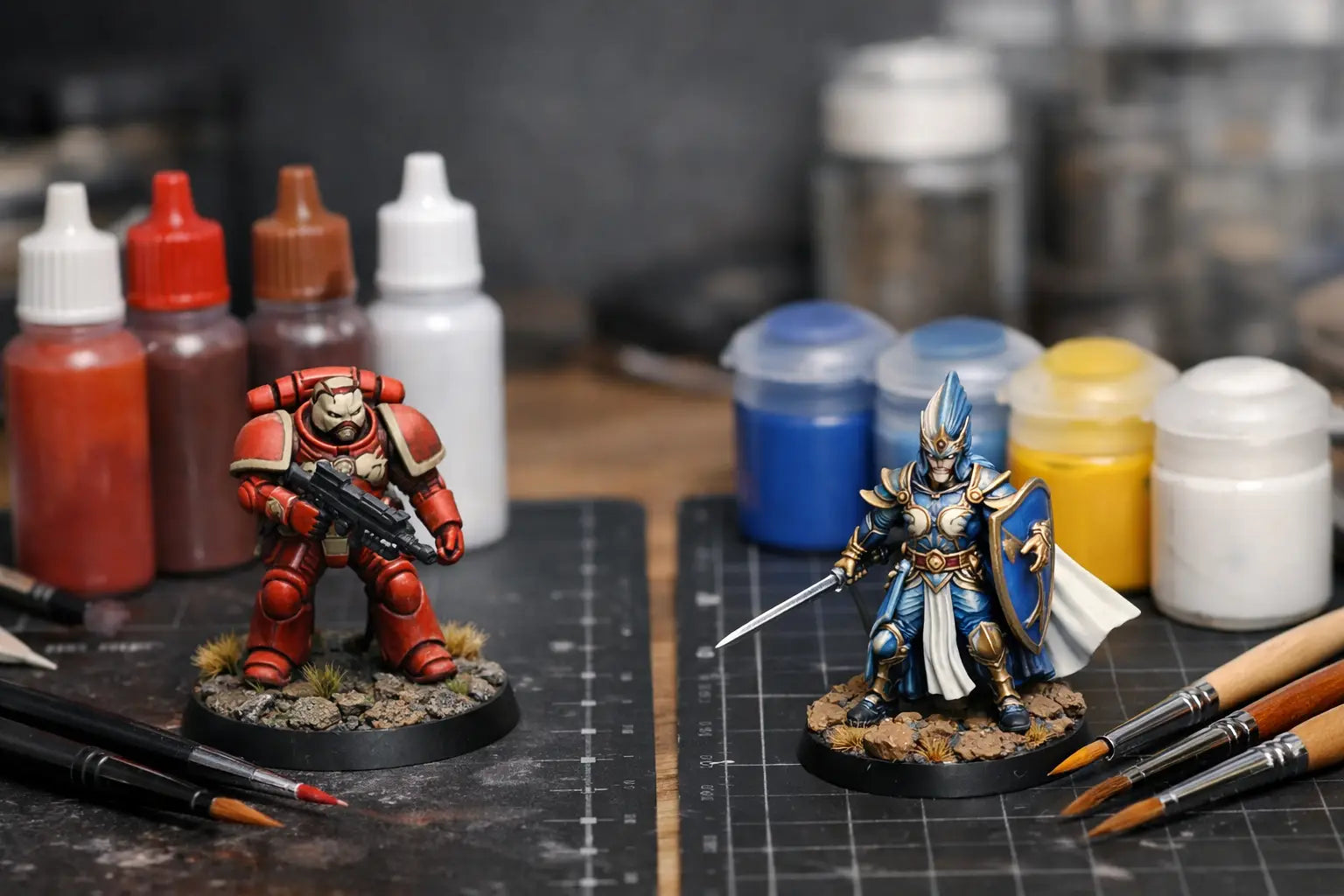 Warhammer Contrast vs Layer Paints