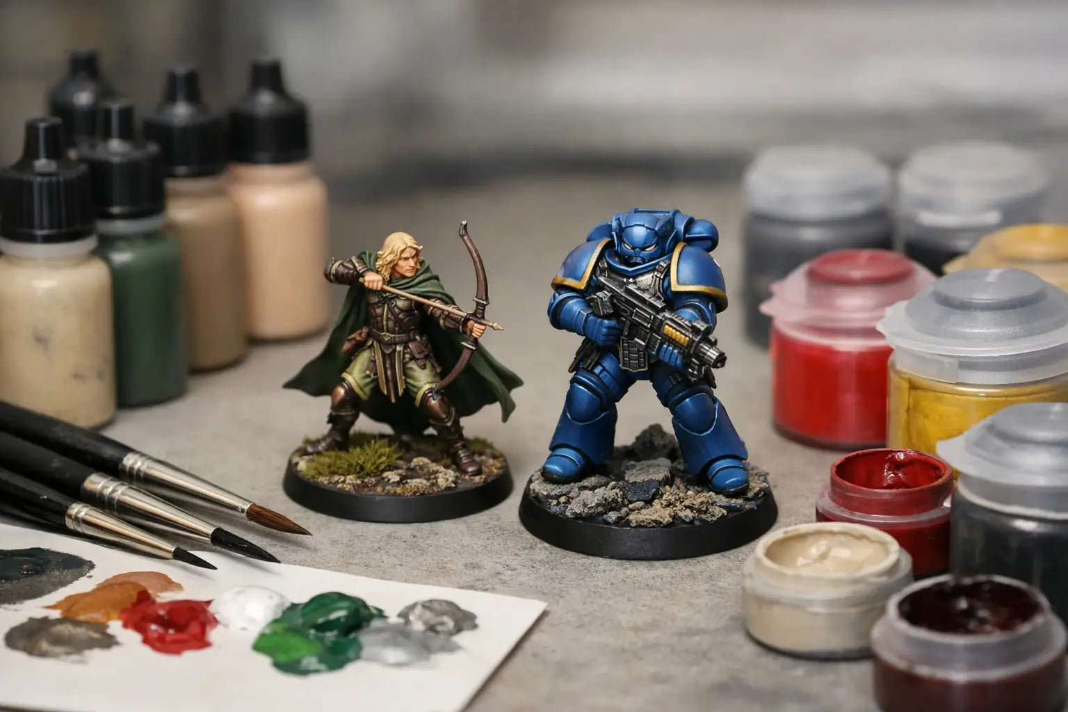 Vallejo vs Citadel Paints for Miniatures