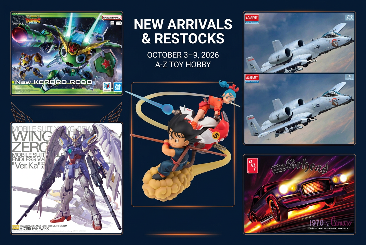 Gunpla, Figures & Model Kit Restocks Oct 3–9 | A-Z Toy Hobby