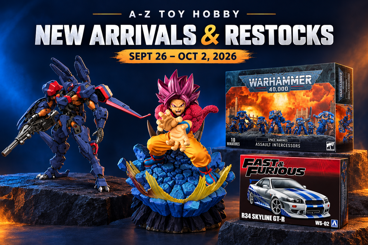 New Arrivals & Restocks Sept 26–Oct 2 | A-Z Toy Hobby