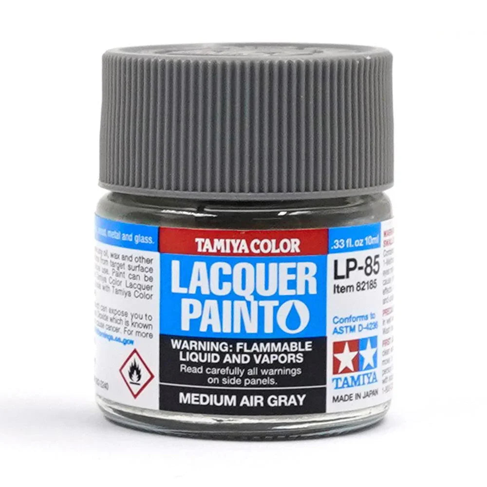 Tamiya 82185 LP-85 Medium Air Gray Lacquer Paint 10ml TAM82185 - A-Z Toy Hobby