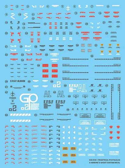 G-Rework Water Decal For HG GP02A Physalis - A-Z Toy Hobby