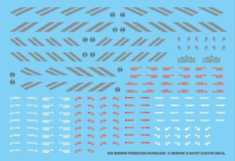 G-Rework Water Decal For HG Rising Freedom - A-Z Toy Hobby