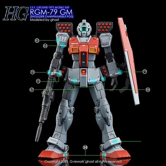 G-Rework Water Decal For HG GM (Shoulder Cannon/Missile Pod) - A-Z Toy Hobby