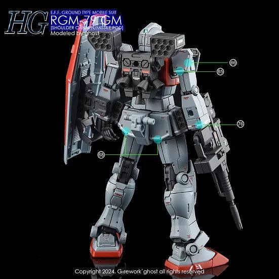 G-Rework Water Decal For HG GM (Shoulder Cannon/Missile Pod) - A-Z Toy Hobby