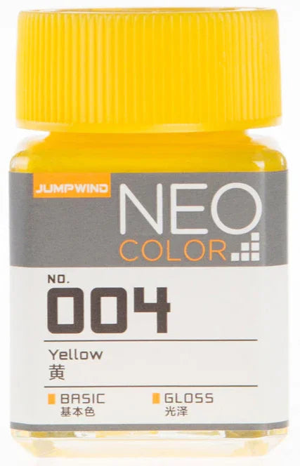 Jumpwind 004 Neo Color Gloss Yellow Paint 18ml - A-Z Toy Hobby