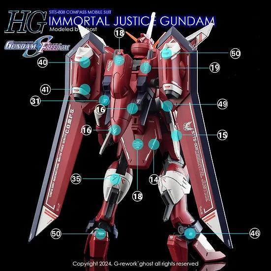 G-Rework Water Decal For HG Immortal Justice - A-Z Toy Hobby