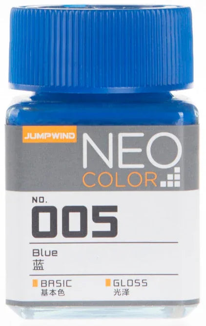 Jumpwind 005 Neo Color Gloss Blue Paint 18ml - A-Z Toy Hobby