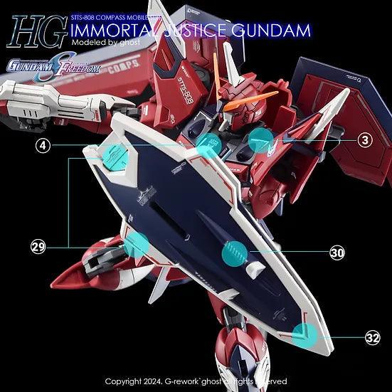 G-Rework Water Decal For HG Immortal Justice - A-Z Toy Hobby