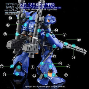 G-Rework Water Decal For HG Kampfer - A-Z Toy Hobby