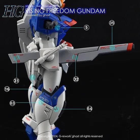 G-Rework Water Decal For HG Rising Freedom - A-Z Toy Hobby