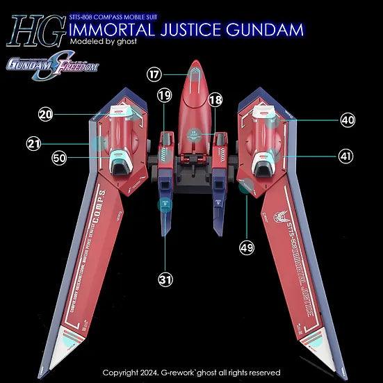 G-Rework Water Decal For HG Immortal Justice - A-Z Toy Hobby