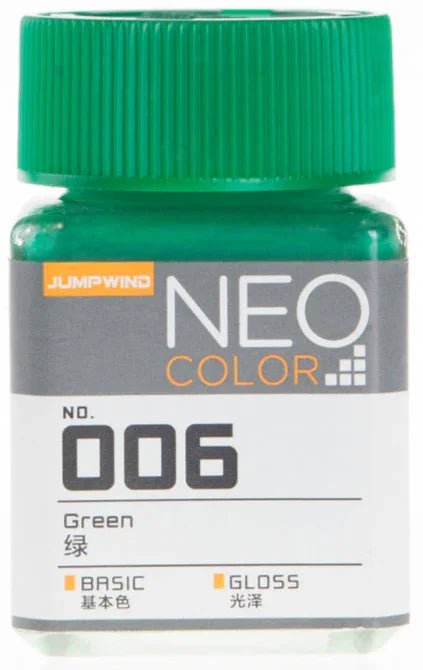 Jumpwind 006 Neo Color Gloss Green Paint 18ml - A-Z Toy Hobby