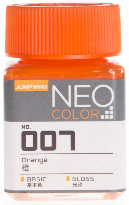 Jumpwind 007 Neo Color Gloss Orange Paint 18ml - A-Z Toy Hobby