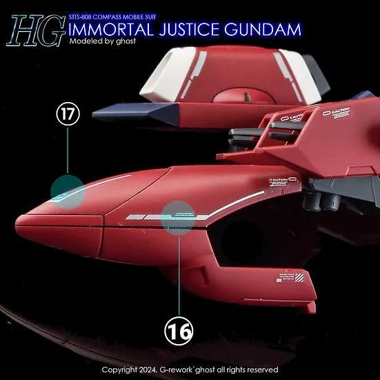 G-Rework Water Decal For HG Immortal Justice - A-Z Toy Hobby