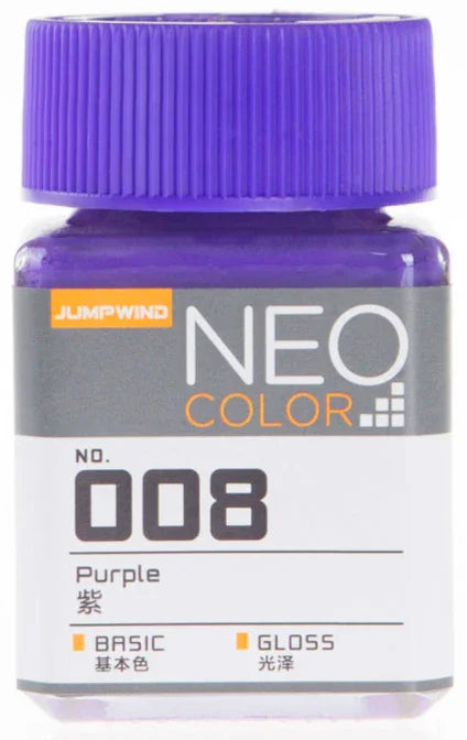 Jumpwind 008 Neo Color Gloss Purple Paint 18ml - A-Z Toy Hobby