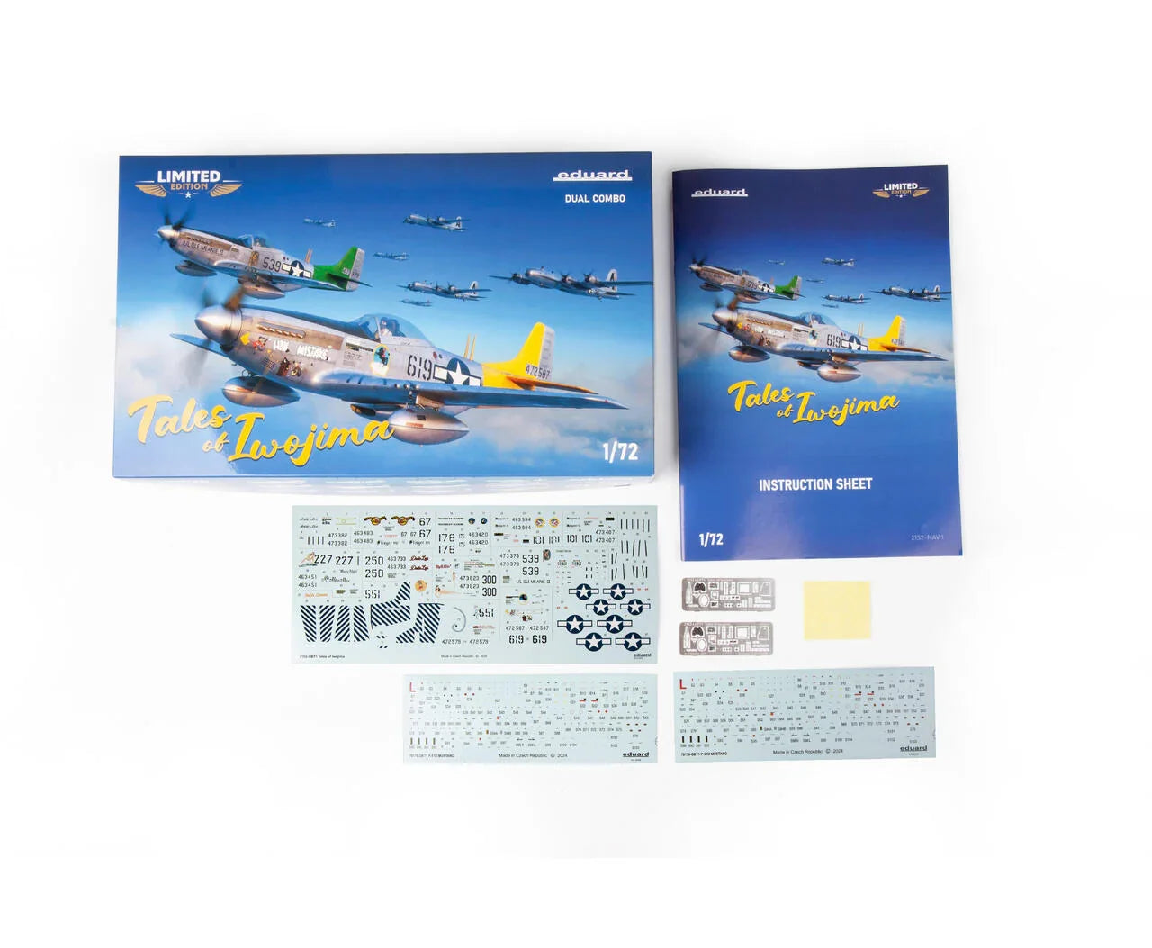 Eduard 2152 P-51D Tales of Iwojima Dual Combo 1/72 Model Kit - A-Z Toy Hobby