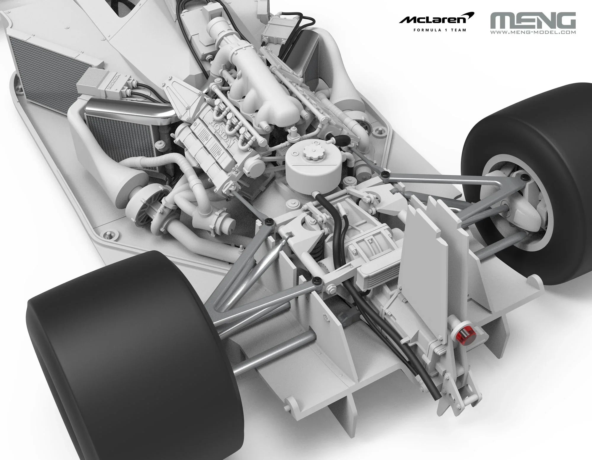 Meng RS-004 1988 McLaren MP4/4 1/12 Model Kit - A-Z Toy Hobby