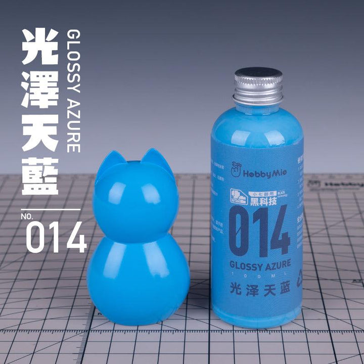 Hobby Mio 014 Glossy Azure Lacquer Paint 100ml - A-Z Toy Hobby