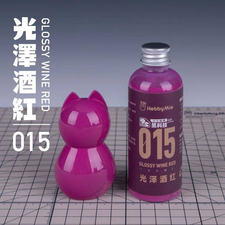 Hobby Mio 015 Glossy Wine Red Lacquer Paint 100ml - A-Z Toy Hobby