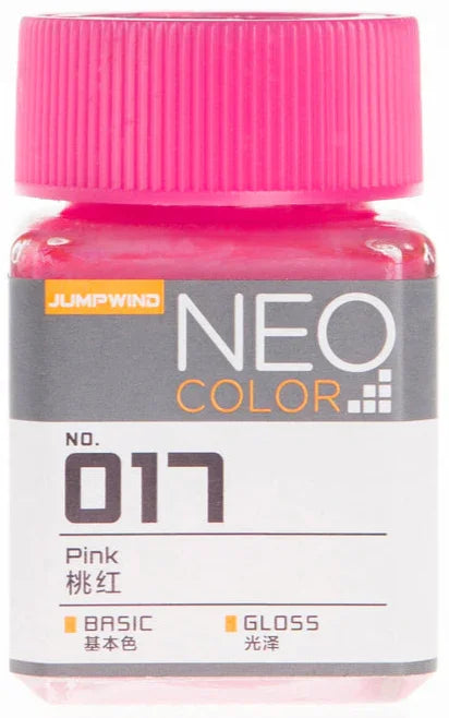 Jumpwind 017 Neo Color Gloss Pink Paint 18ml - A-Z Toy Hobby