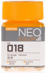 Jumpwind 018 Neo Color Gloss Orange Yellow Paint 18ml - A-Z Toy Hobby