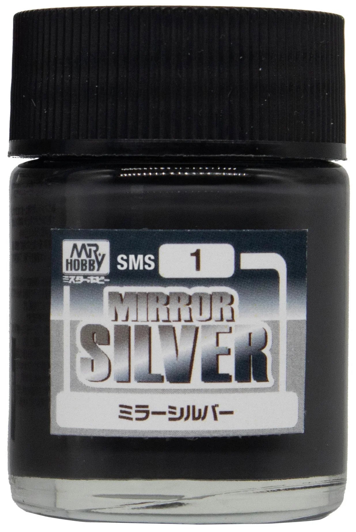 Mr. Hobby SMS1 Mirror Silver Paint 18ml - A-Z Toy Hobby