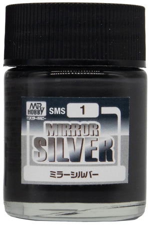 Mr. Hobby SMS1 Mirror Silver Paint 18ml - A-Z Toy Hobby